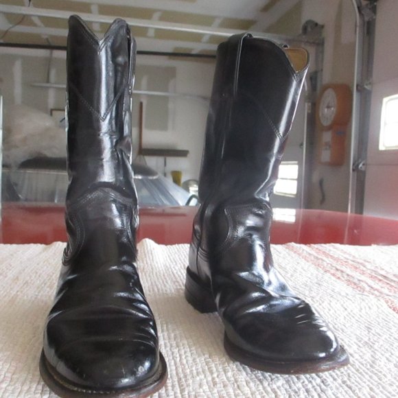 Justin Teen Female Black Riding Boots sz 4.5 - Picture 1 of 5